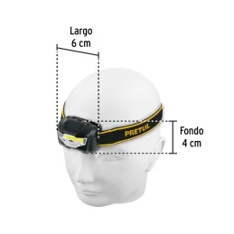 Linternas de Minero 40lm 14m 3PilasAAA Plastico Pretul 27083 - Pretul 6