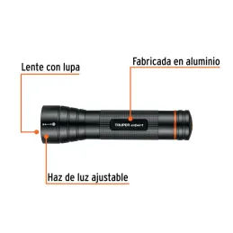 Linternas LED 500lm AltaPotencia 250m 22H 2PilasD Aluminio Truper 18813 - Truper 4