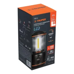 Linternas Led de Campamento 550lm 16m Tipo Farol Pilas3D Truper 10760 - Truper 7