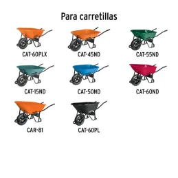 Llantas completa 16" Neumatica con Accesorios para carretilla Truper 11854 - Truper 2