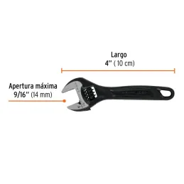 Llave Francesa 4" A9/16"  Profesionales CrVanadio Fosfatadas Truper 15497 - Truper 3