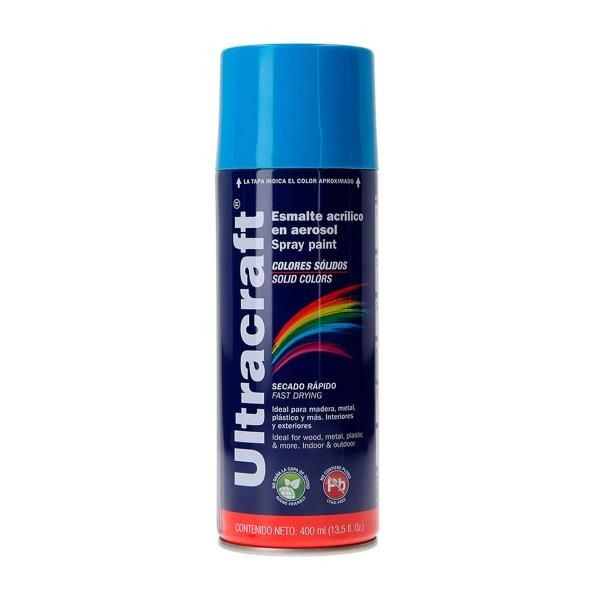 Pintura en Spray Ultracraft Azul Claro, 400ml, secado rapido libre de Plomo, PA-AZ-U 40035 Truper 4.152542 Pintura en Spray Ult Pintura en Spray Ultracraft Azul Claro, 400ml, secado rapido libre de Plomo, PA-AZ-U 40035 Truper 4.152542 Pintura en Spray Ult